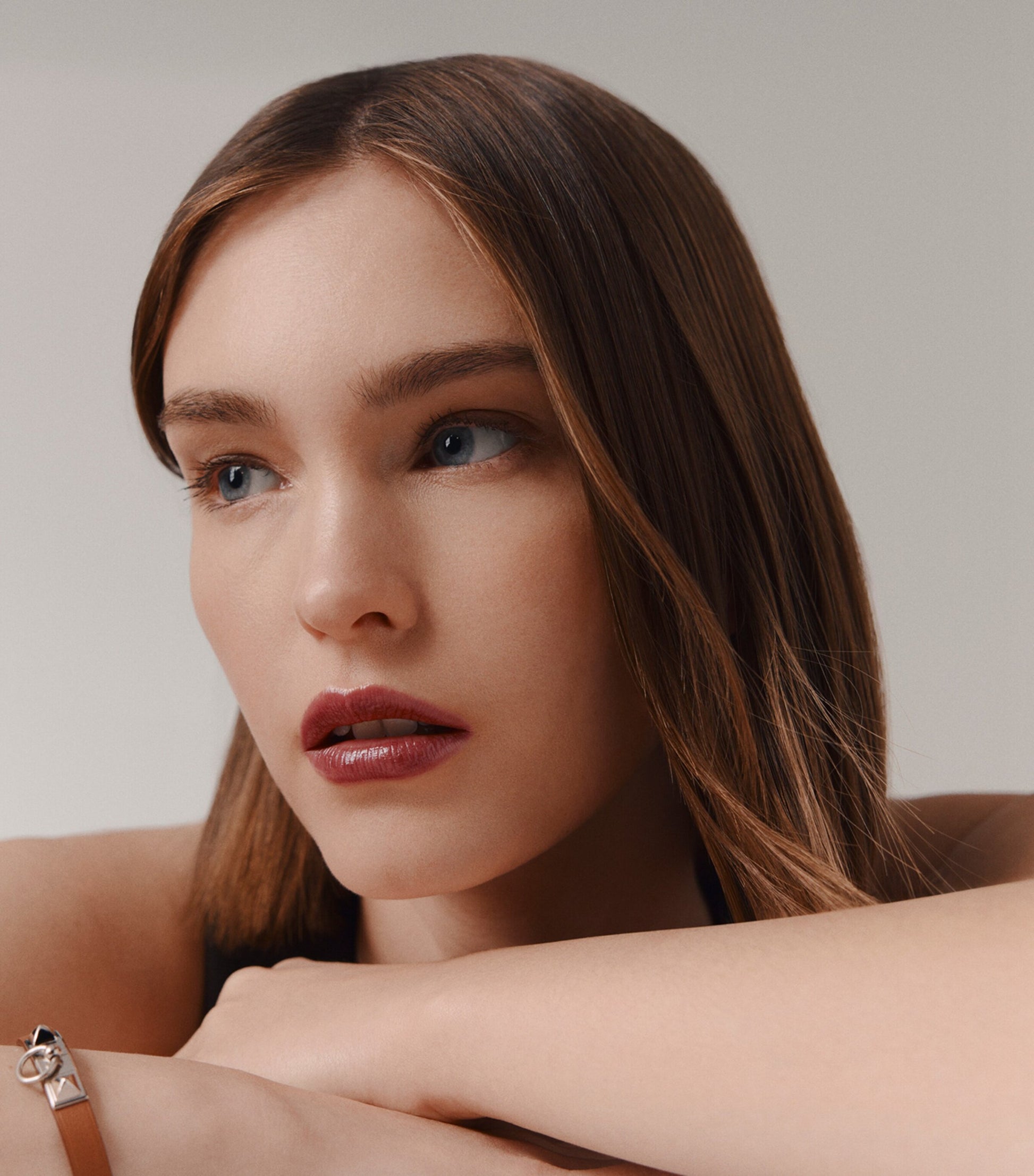 HERMÈS Silky Lipstick Shine - Brun Sellier