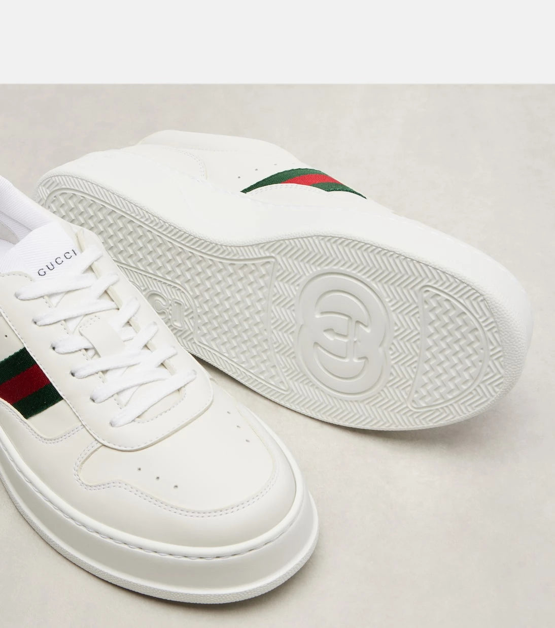 Gucci - New Chunky B leather sneakers