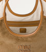 Miu Miu Brown Large Corduroy Ivy Tote Bag