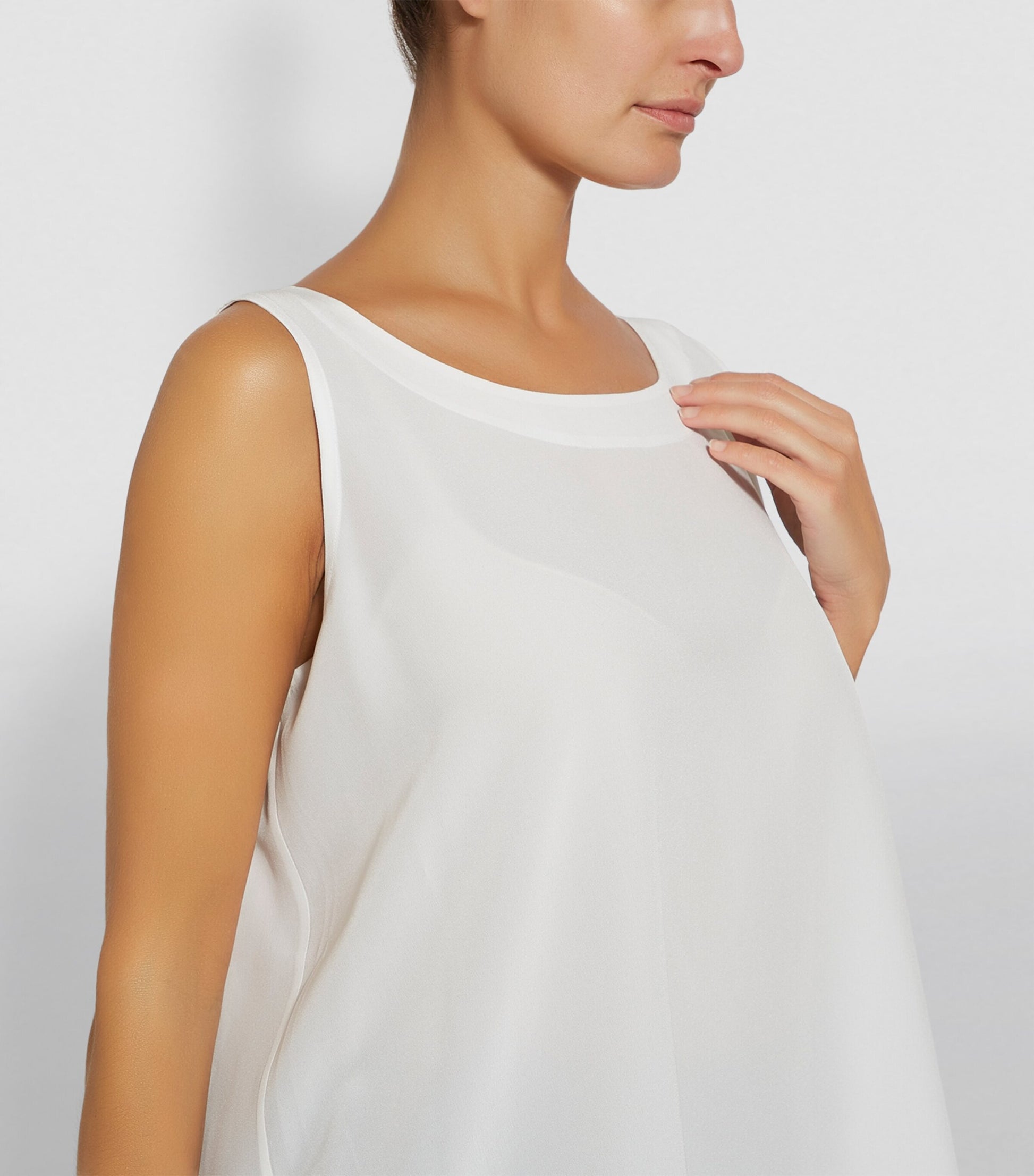 Silk Shell Top WHITE