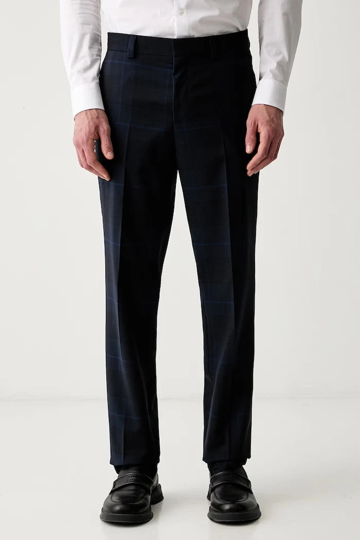 HUGO slim fit erkek yün pantolon Hogan263X