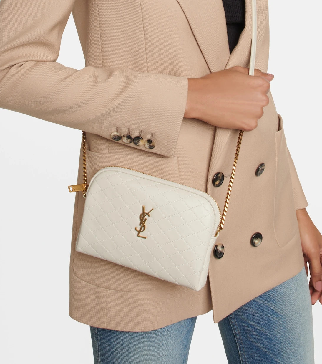Saint Laurent - Gaby Small quilted leather shoulder bag