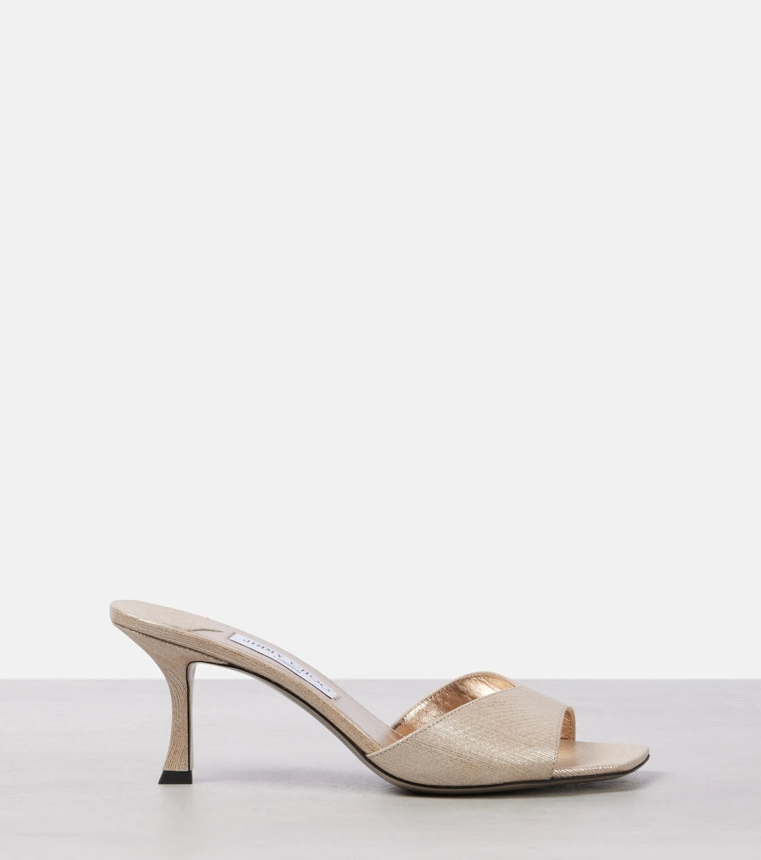 Jimmy Choo - Skye 70 metallic leather mules
