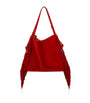 Christian Louboutin Baggy Suede Fringed Tote Bag