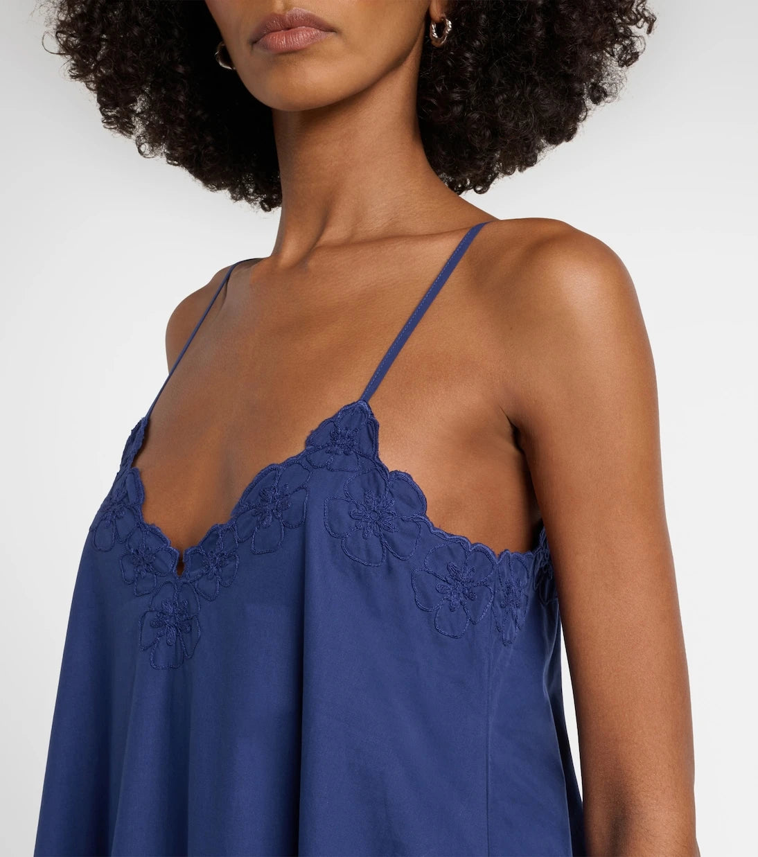 Juliet Dunn - Embroidered cotton midi dress