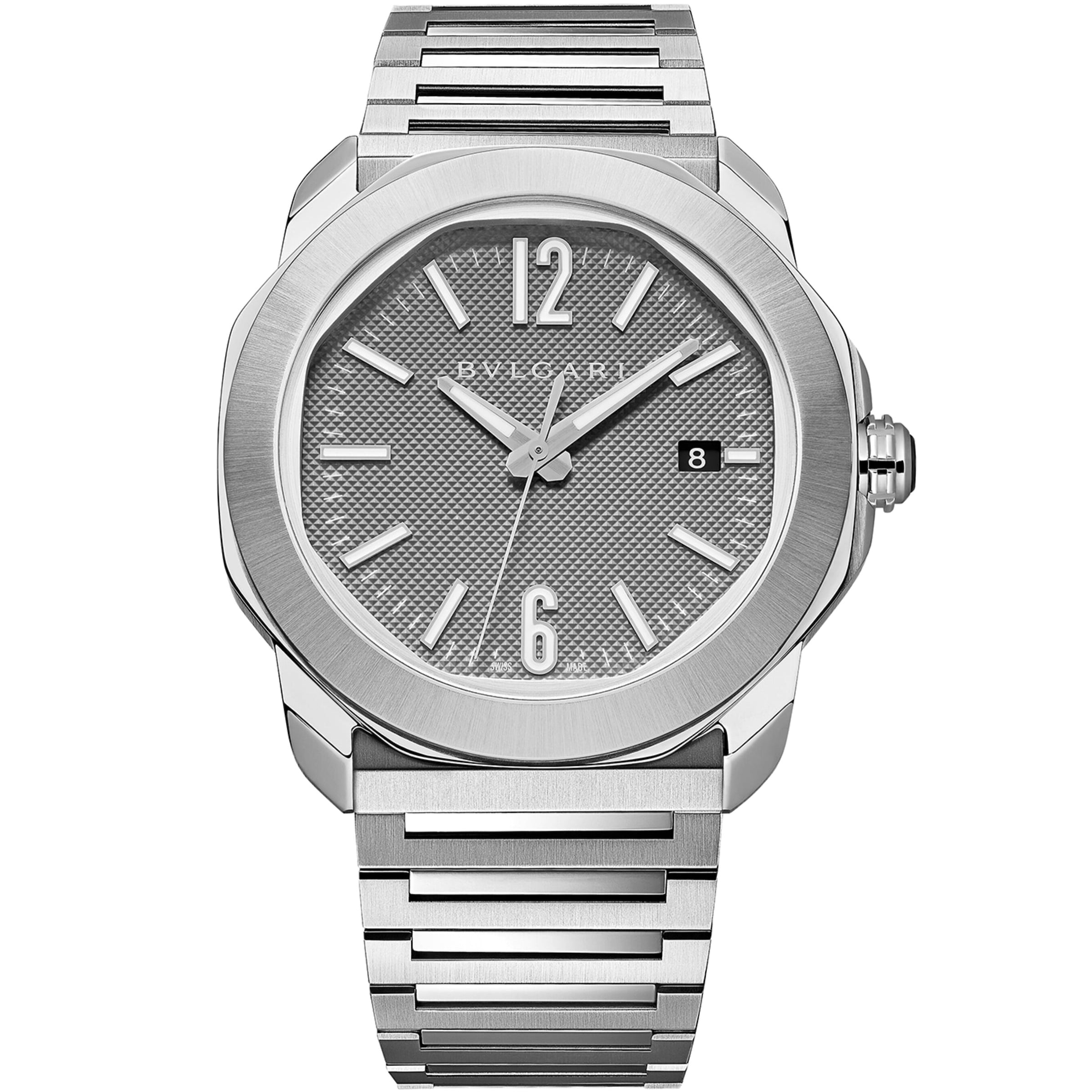 Stainless Steel Octo Roma Automatic Watch 41mm