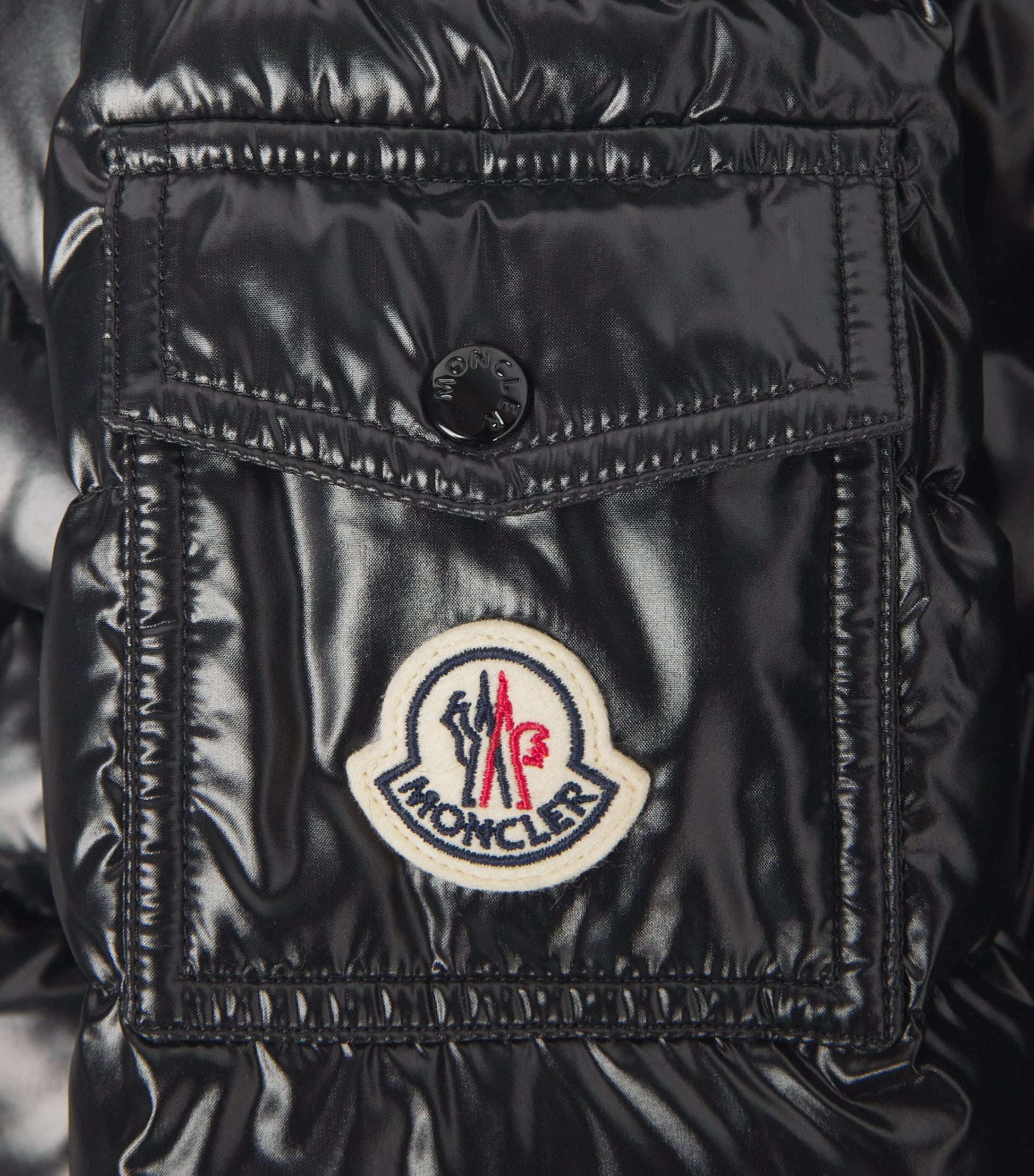 Moncler Black Down Quilted Badyf Jacket