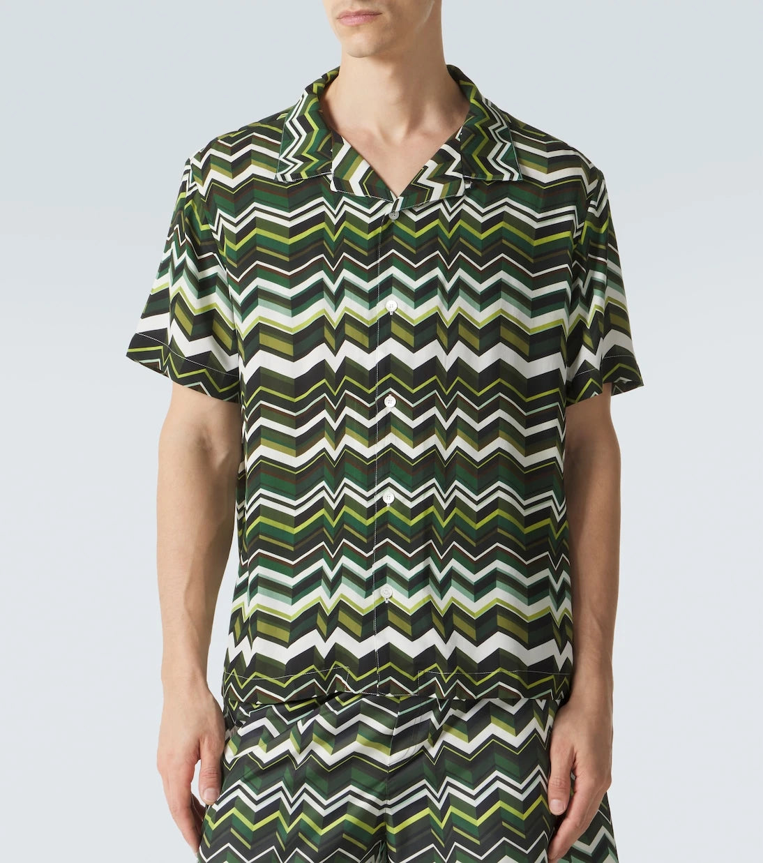 Missoni - Zigzag bowling shirt
