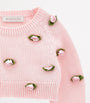 Cotton Rose Appliqué Sweater (3-36 Months)