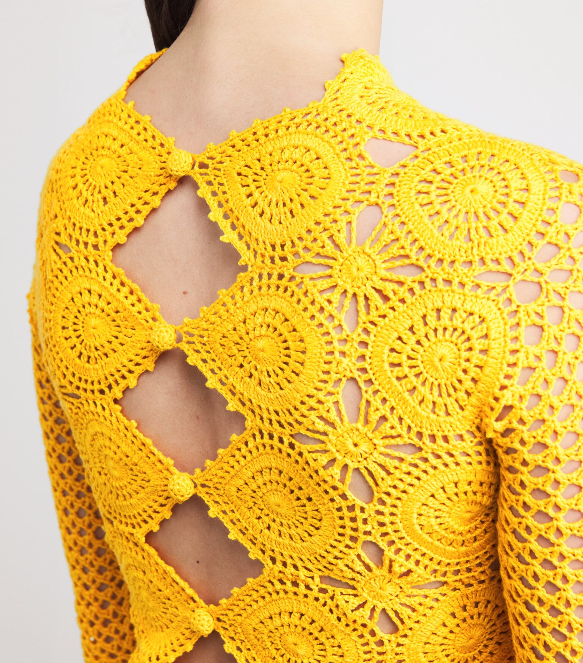 Yellow Knitted Alpamayo Maxi Dress