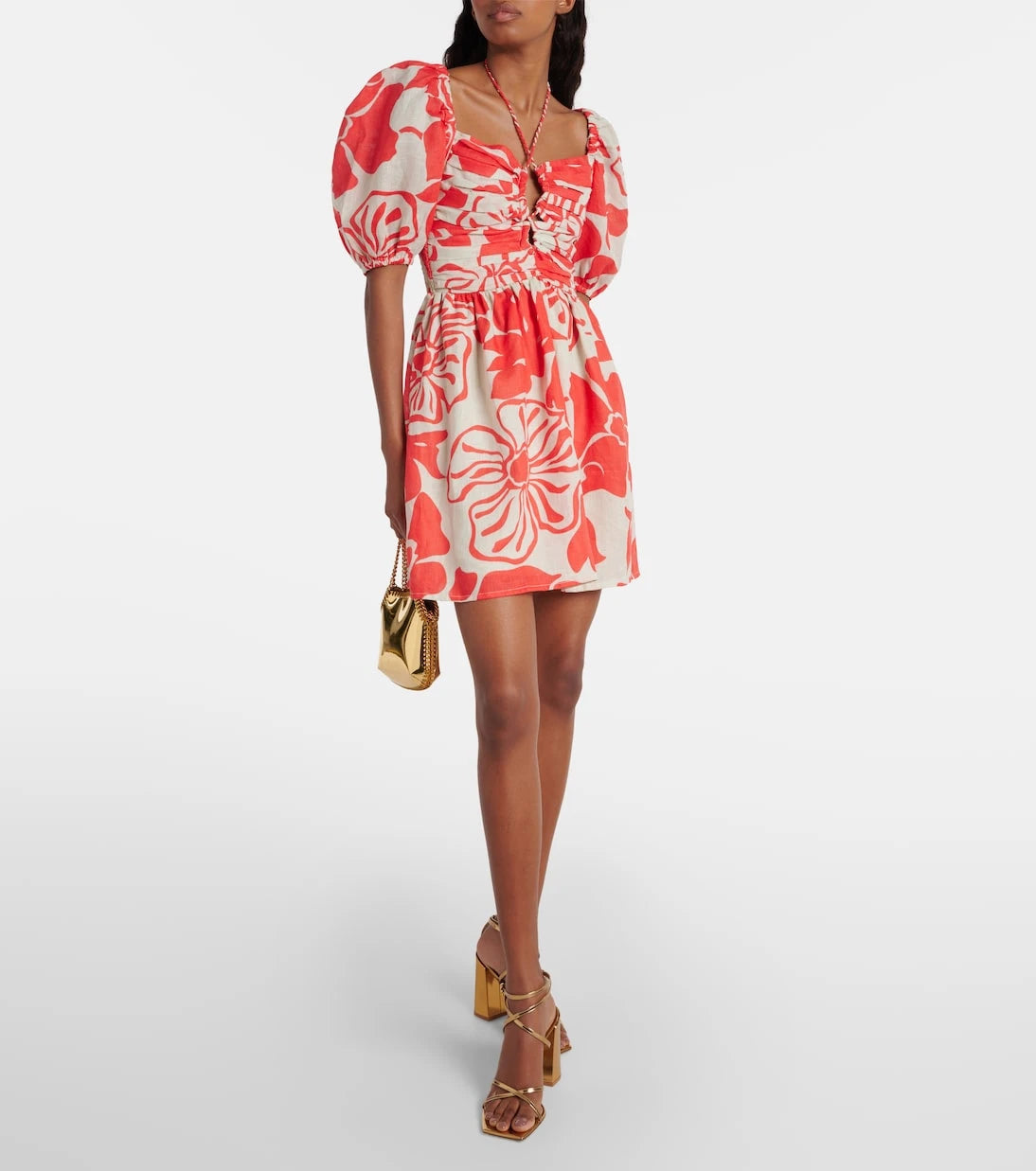 Faithfull - Odelia floral linen minidress