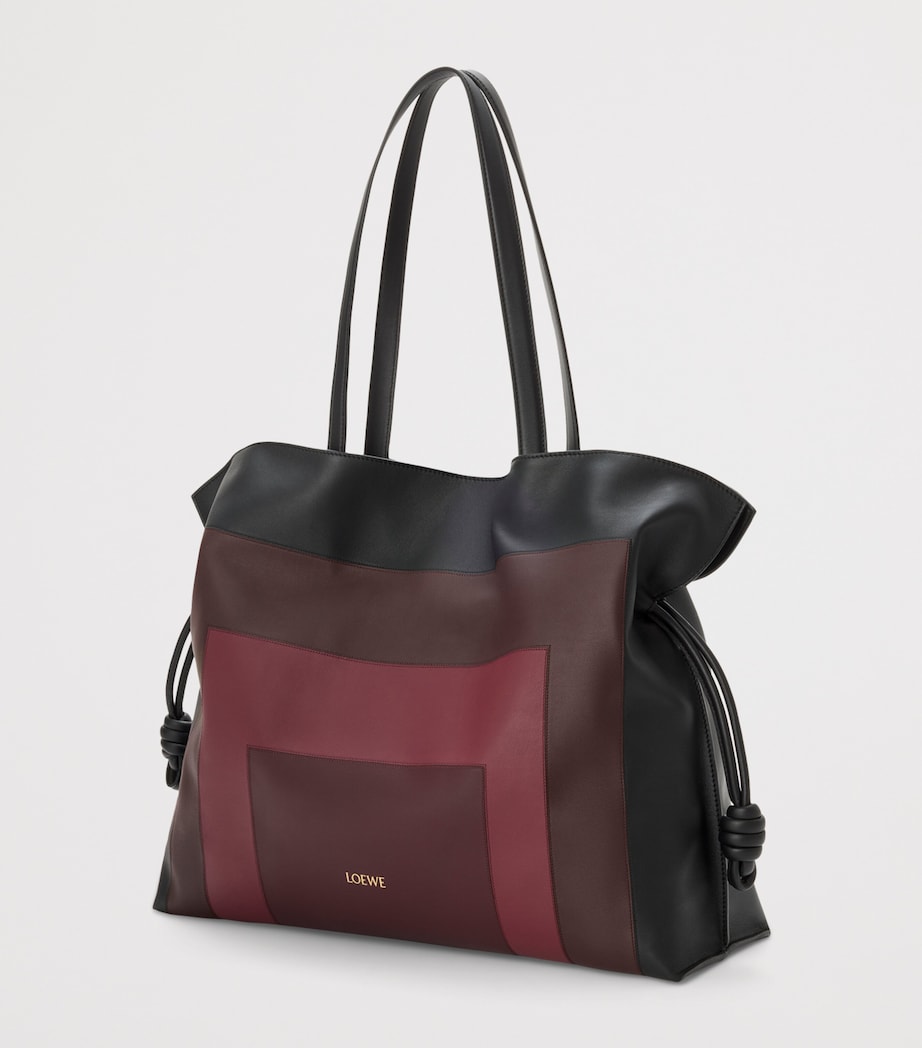 LOEWE Black x Albers Leather Flamenco Purse