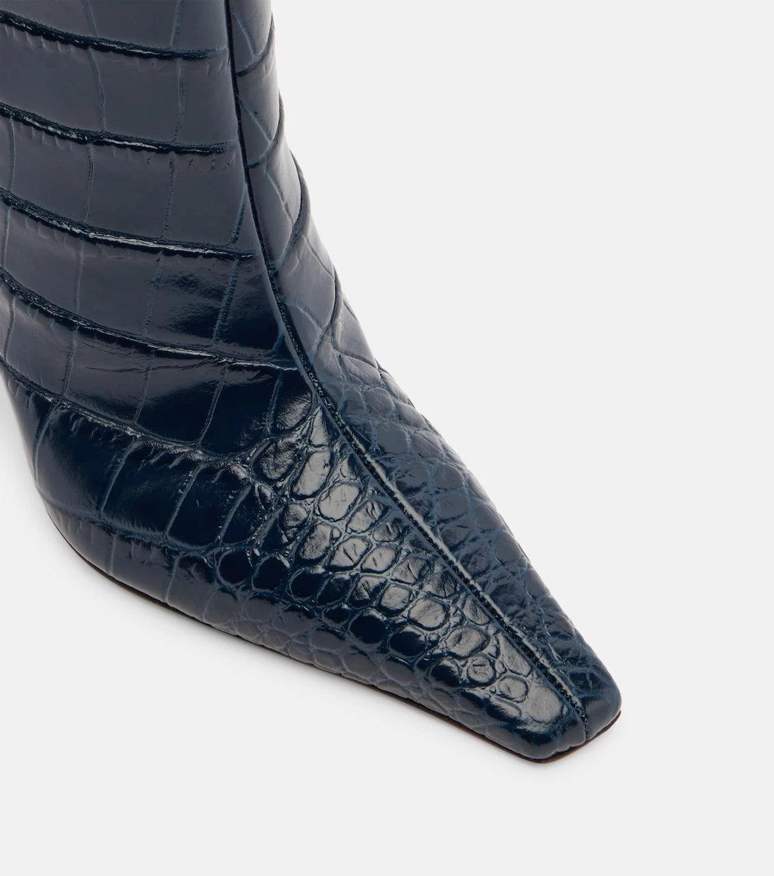 Amina Muaddi - Mona croc-effect leather knee-high boots