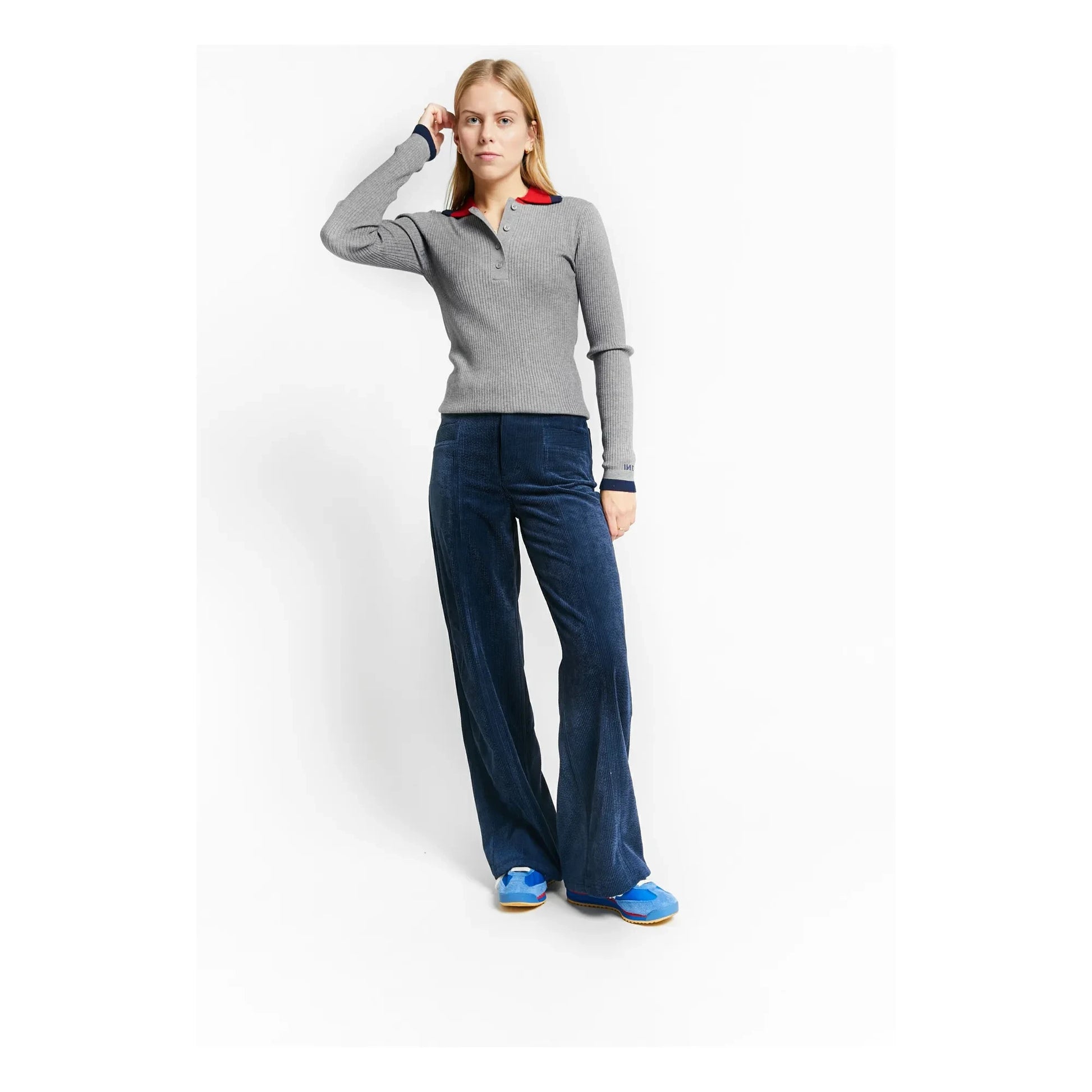 Indee - Polo Today sweater | Grey