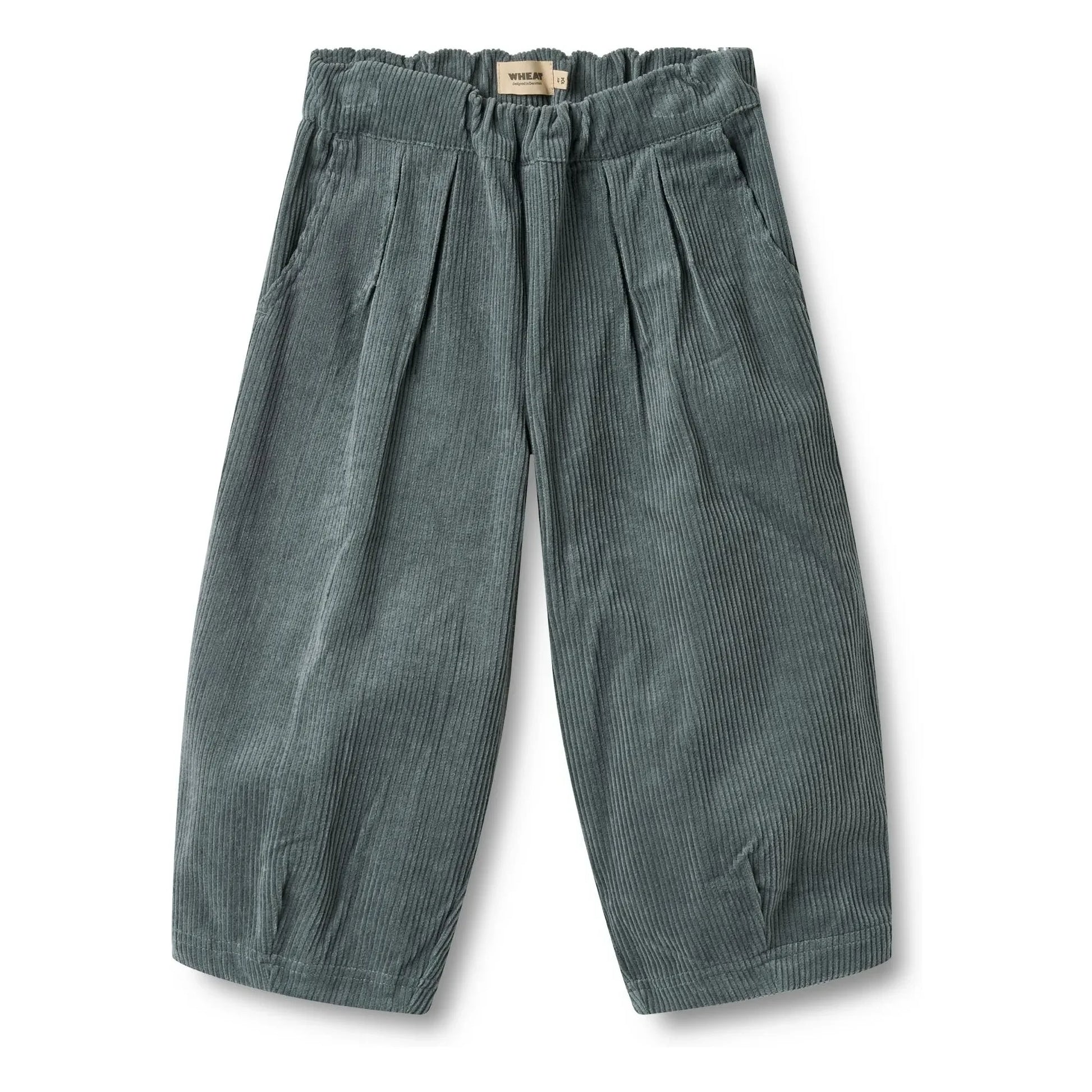 Wheat - Juno organic cotton corduroy pants | Grey blue