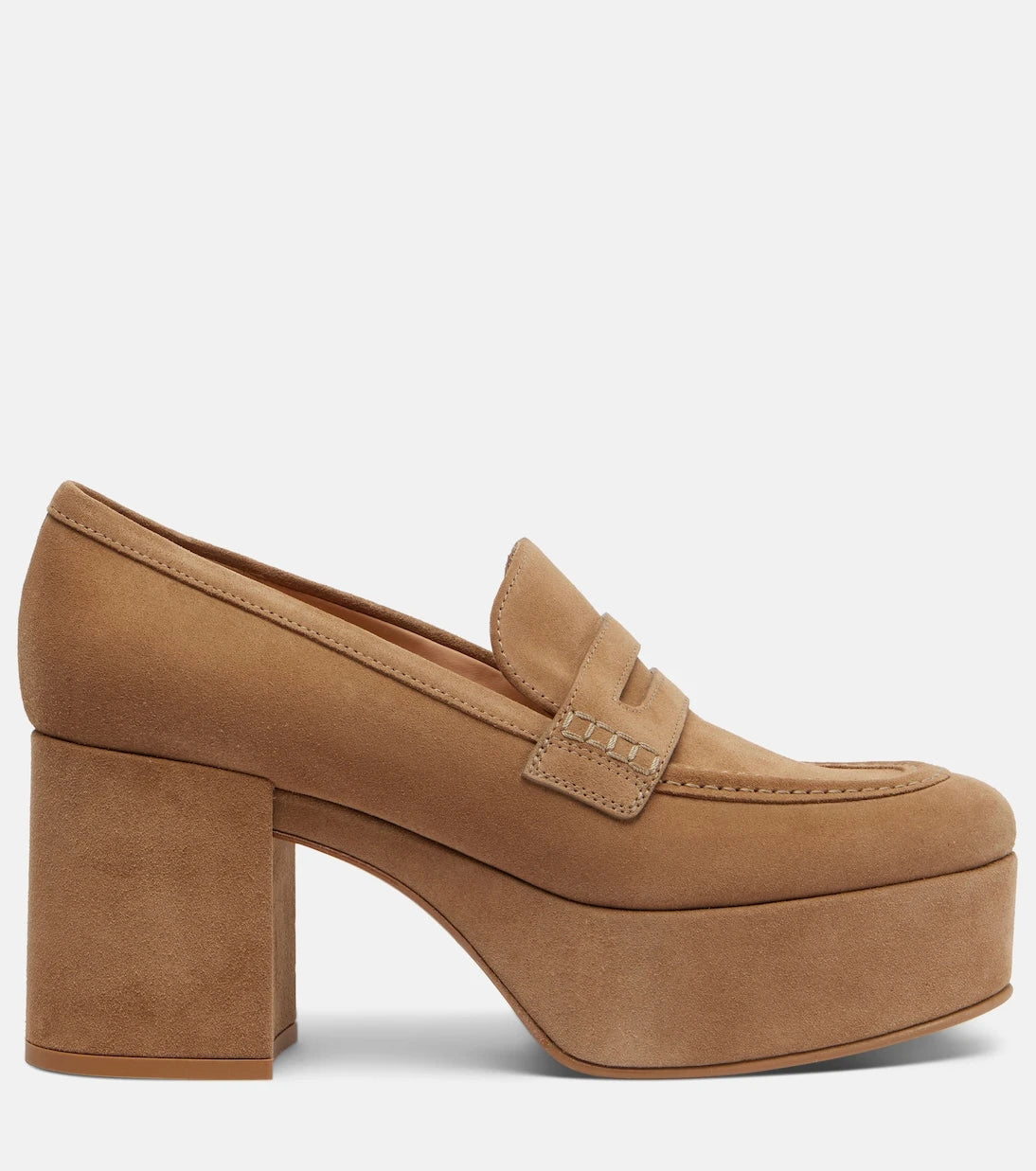 Gianvito Rossi - Jenna suede loafer pumps