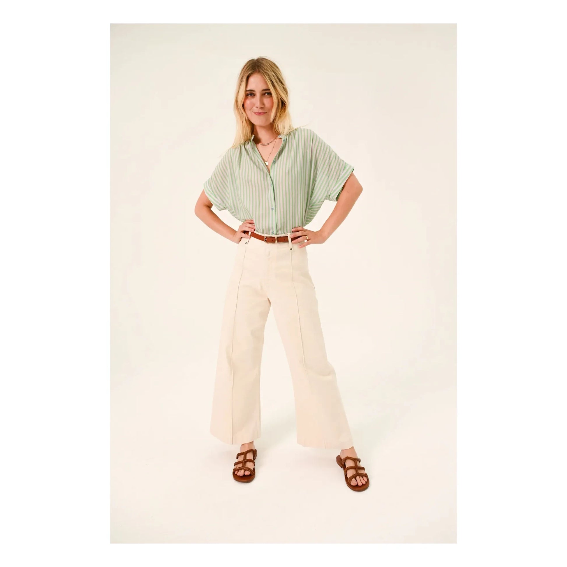 Sacrécoeur - Louison Sweet blouse | Green