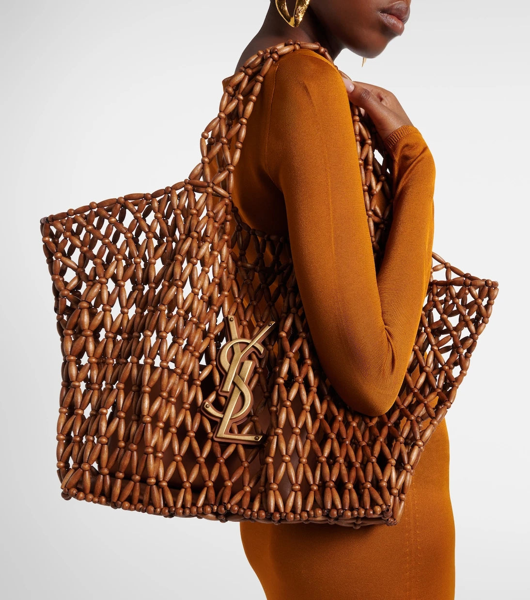 Saint Laurent - Icare Cassandre Medium beaded shopper