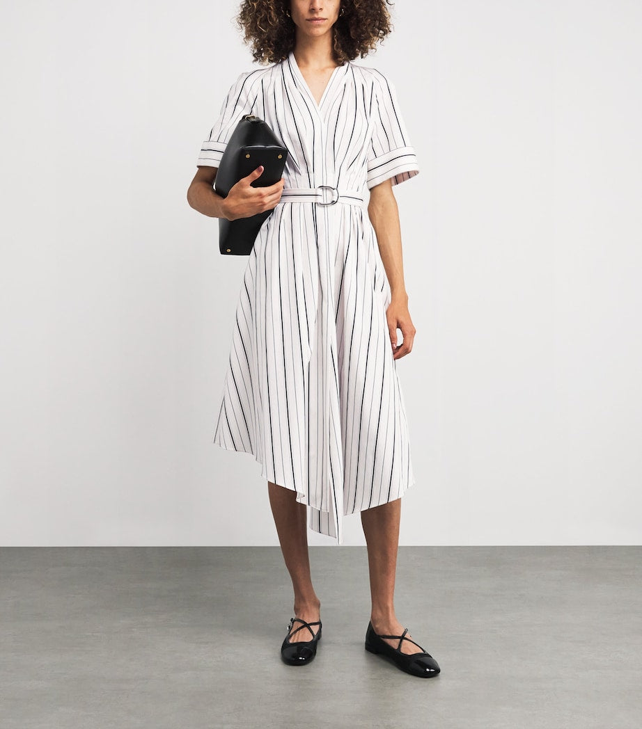 Belted Nansi Midi Dress IVRYB IVORY/BLACK