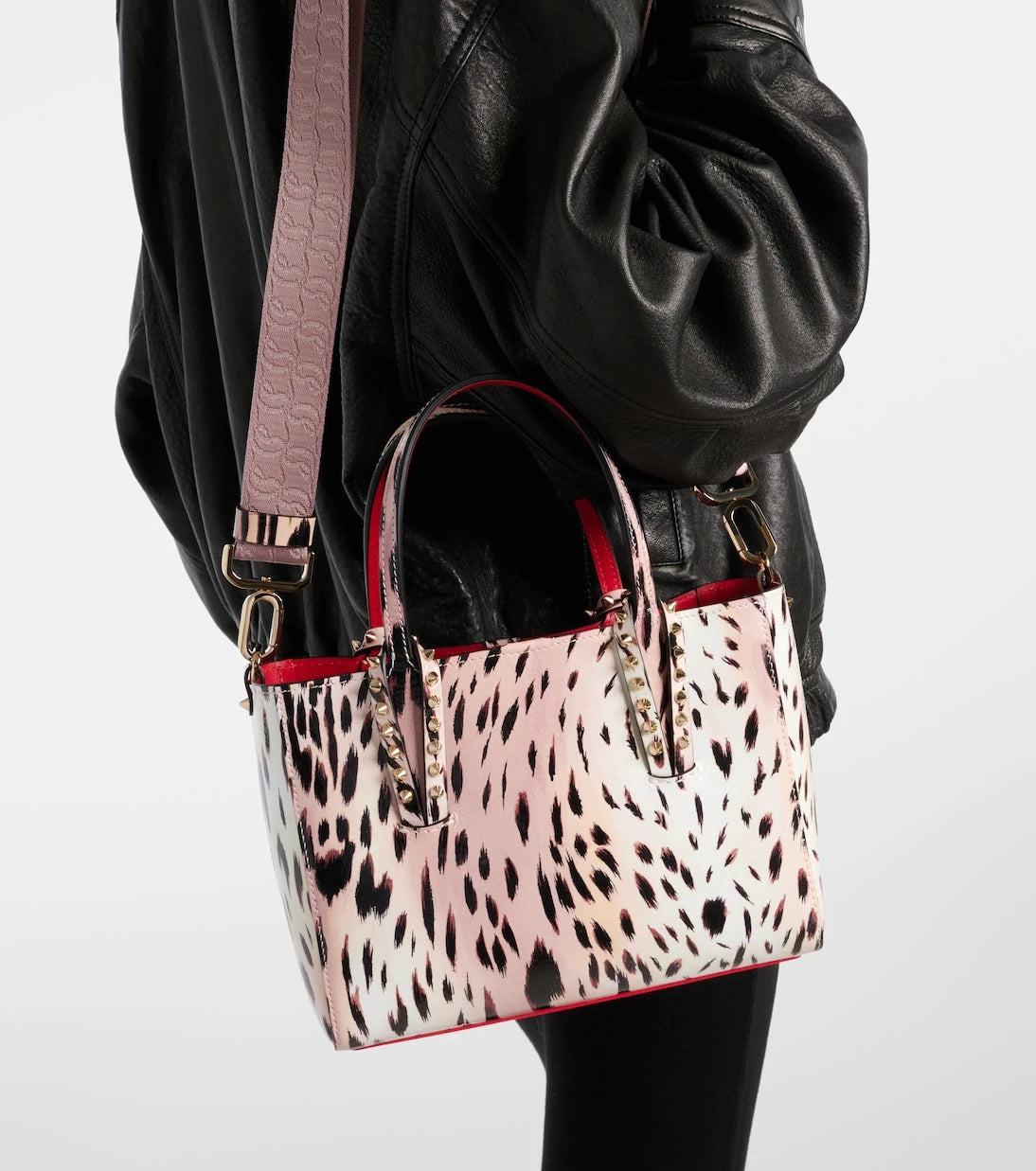 Christian Louboutin - Cabata Mini leopard-print leather tote bag