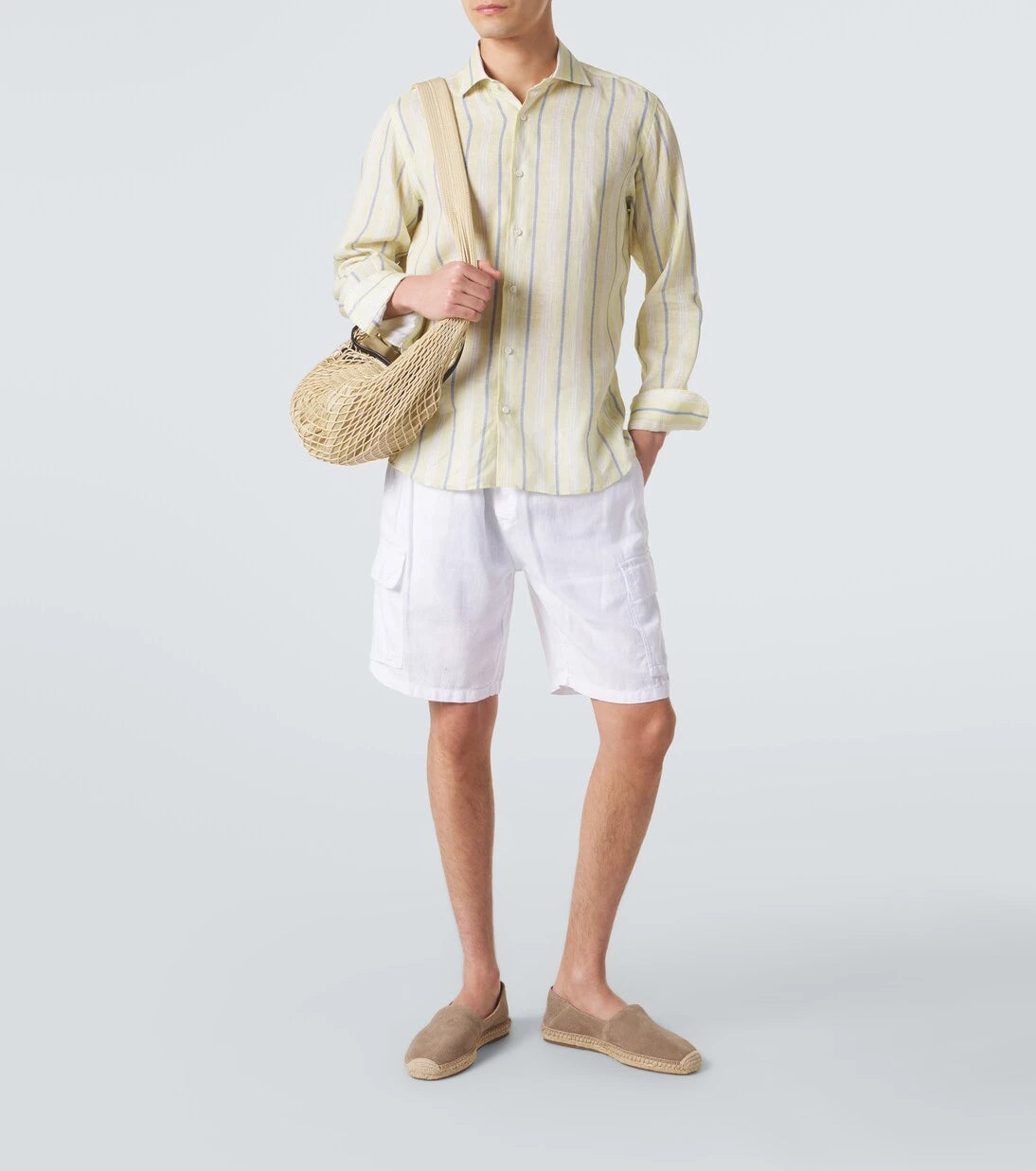 Vilebrequin - Baie mid-length linen shorts