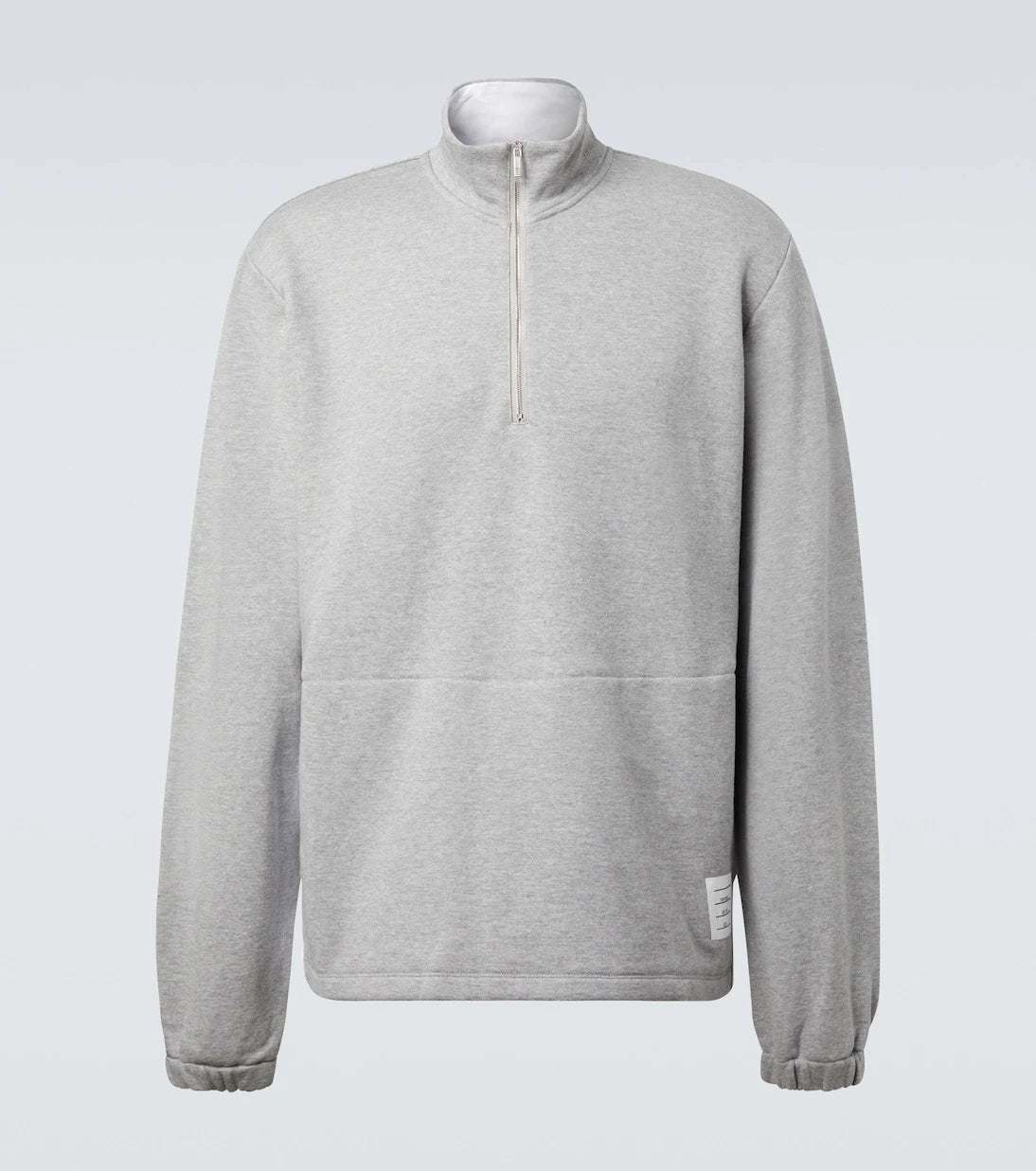 Thom Browne - 4-Bar cotton jersey half-zip sweatshirt