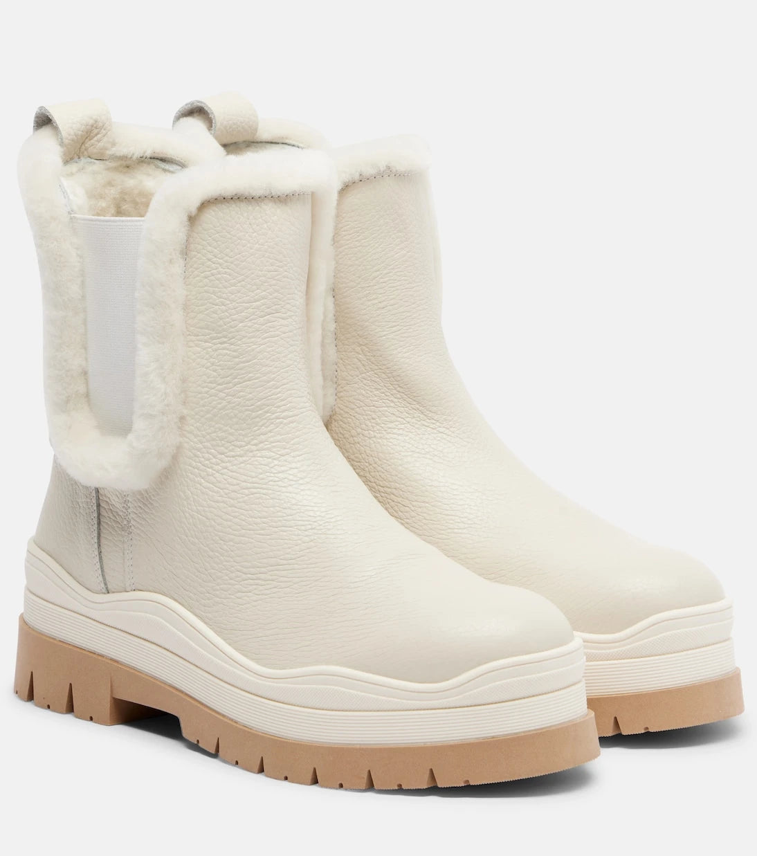 Bogner - Arosa shearling-lined leather ankle boots