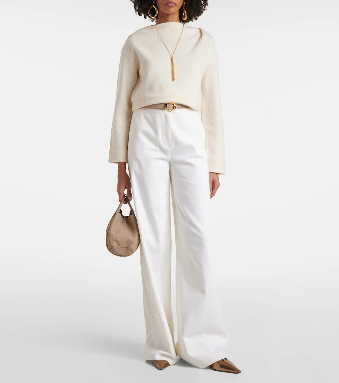 Max Mara - Ruggero cotton wide-leg pants