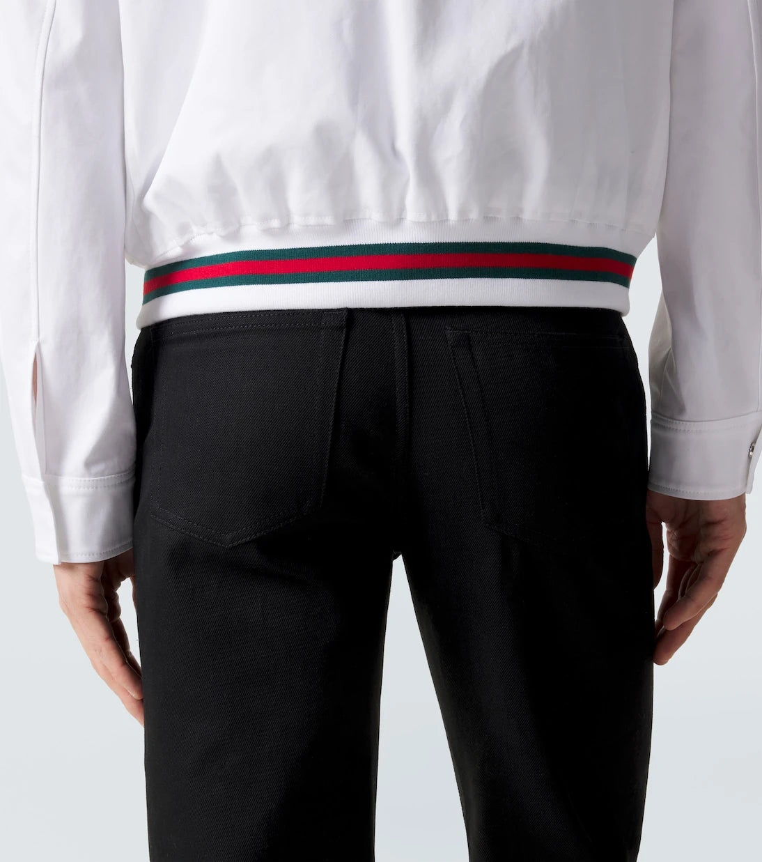 Gucci - Web Stripe cotton twill jacket