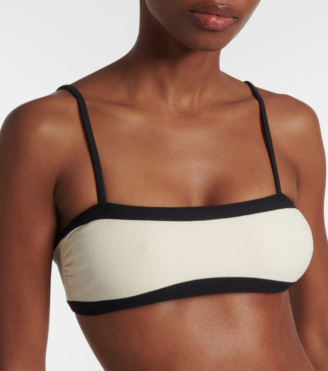 Same - Colorblocked bandeau bikini top