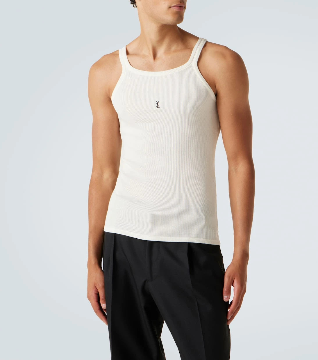 Saint Laurent - Cassandra cotton jersey tank top