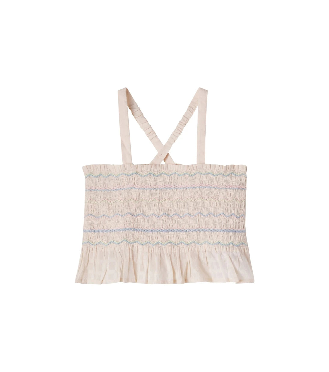 Louise Misha - Florentina smocked cotton top