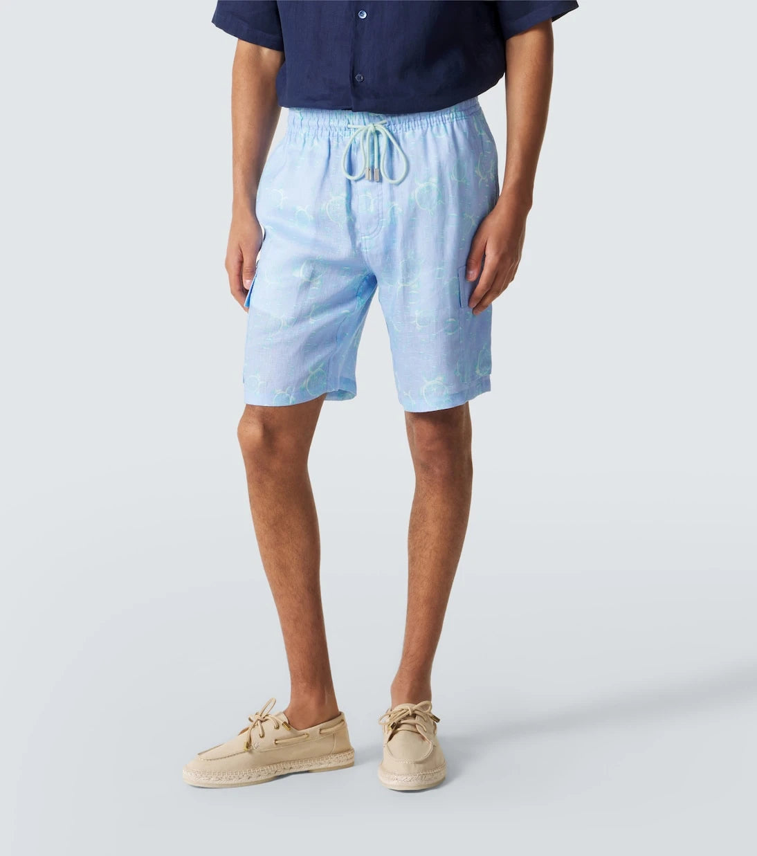 Vilebrequin - Baie linen Bermuda shorts