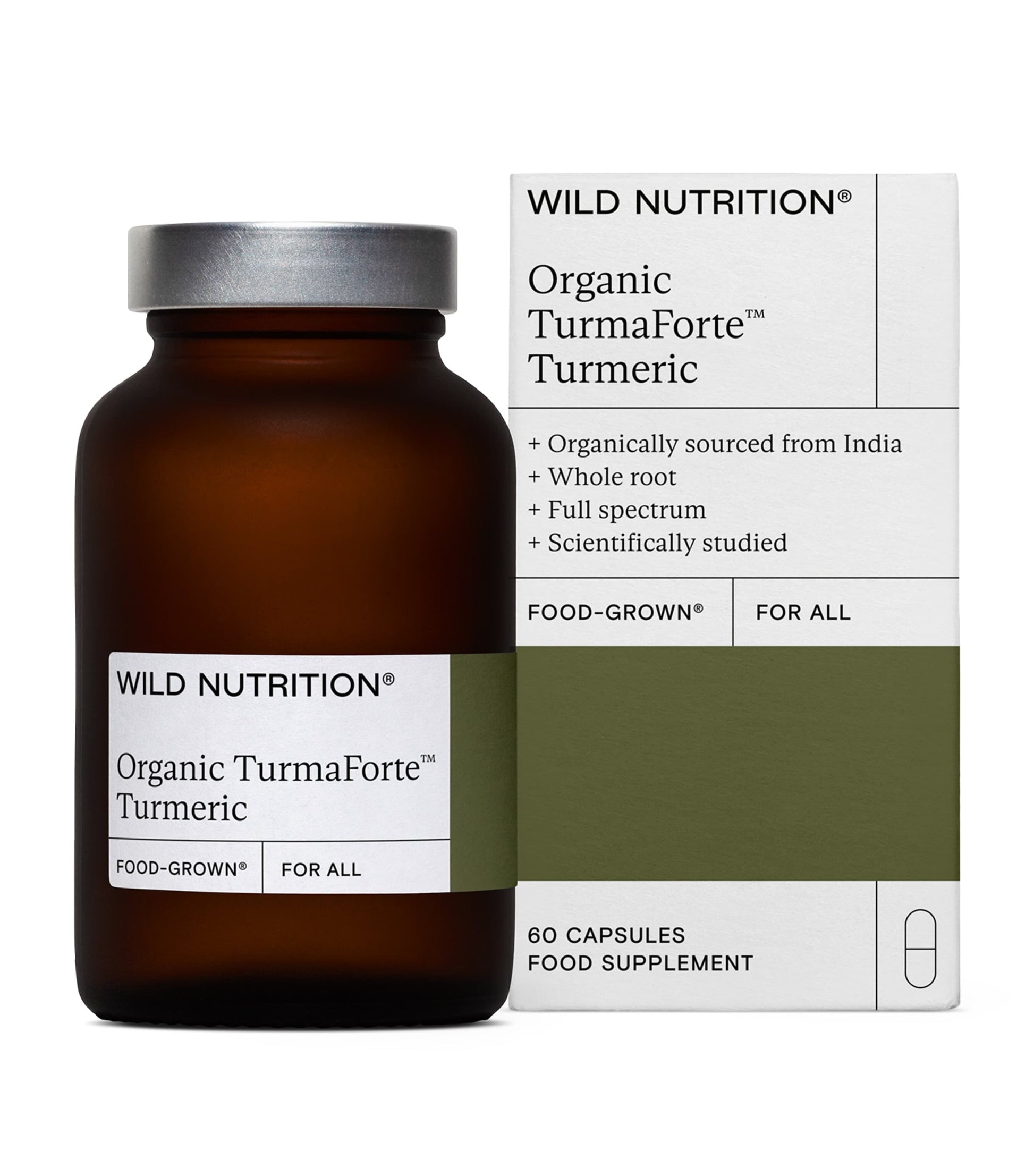Wild Nutrition Full Spectrum Turmeric (60 Capsules)