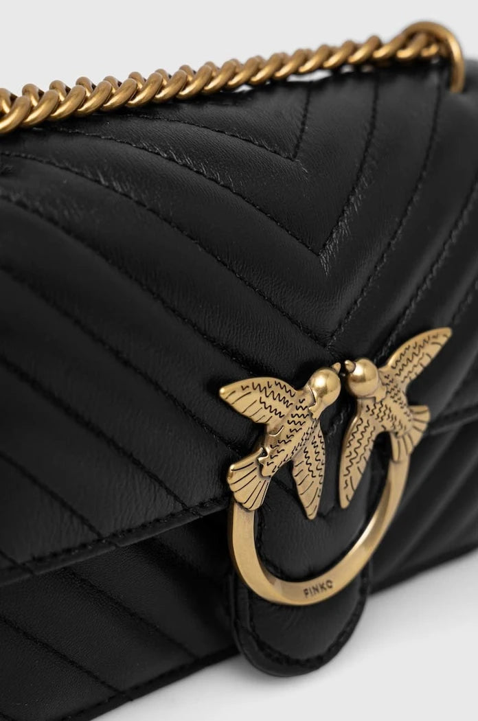 Pinko чанта crossbody дамска от кожа