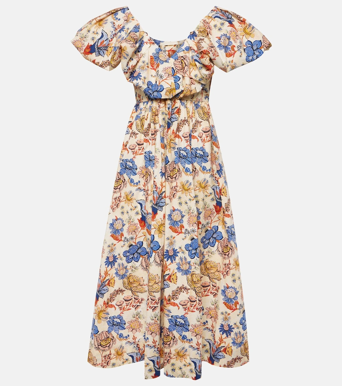 Ulla Johnson - Francesca floral cotton poplin midi dress