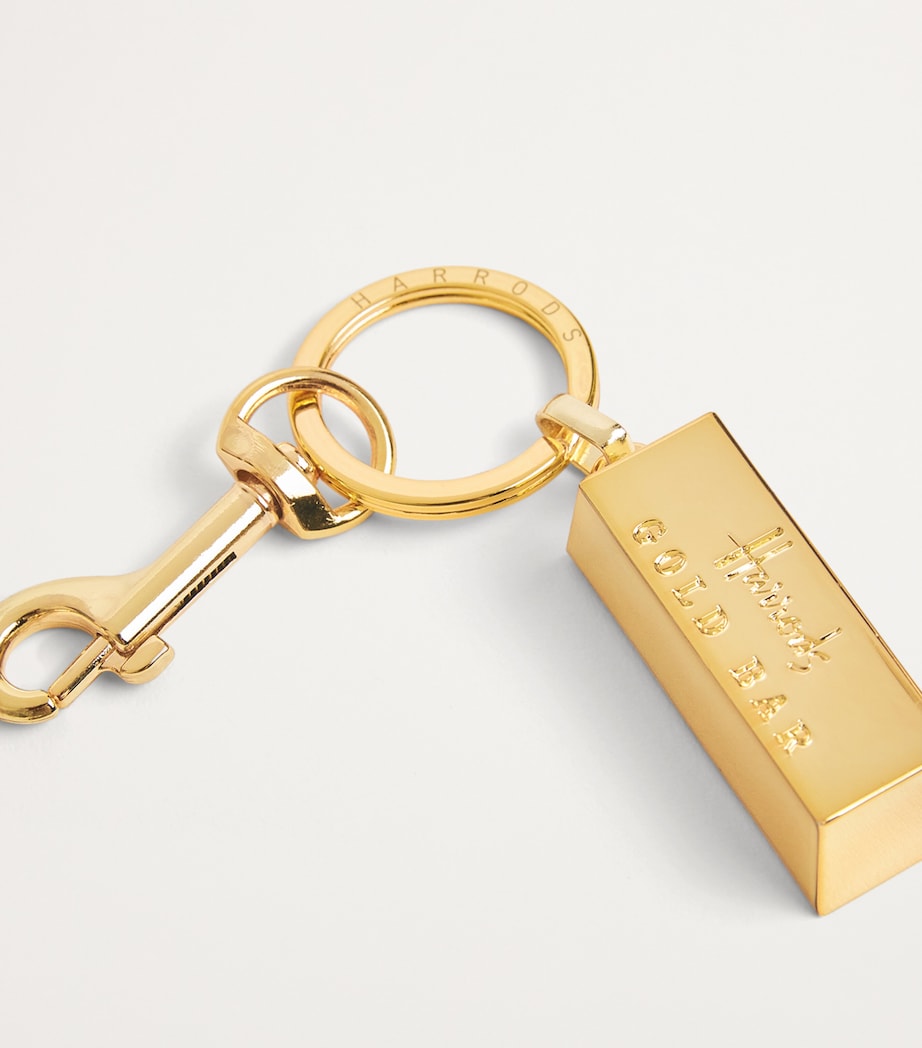 Harrods Gold Gold Bar Keyring