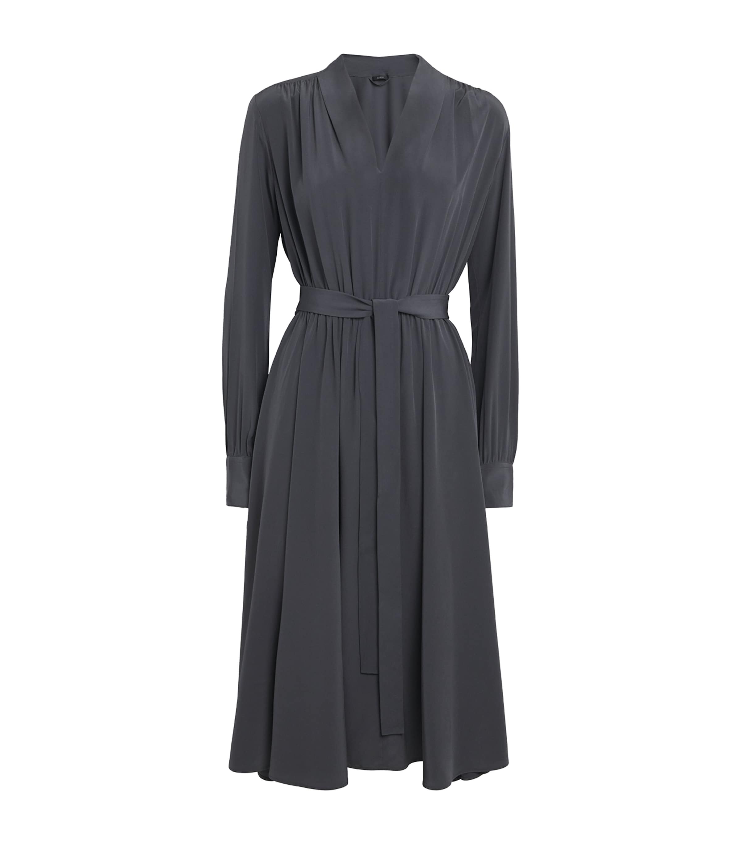 Silk Severin Midi Dress SMOKE