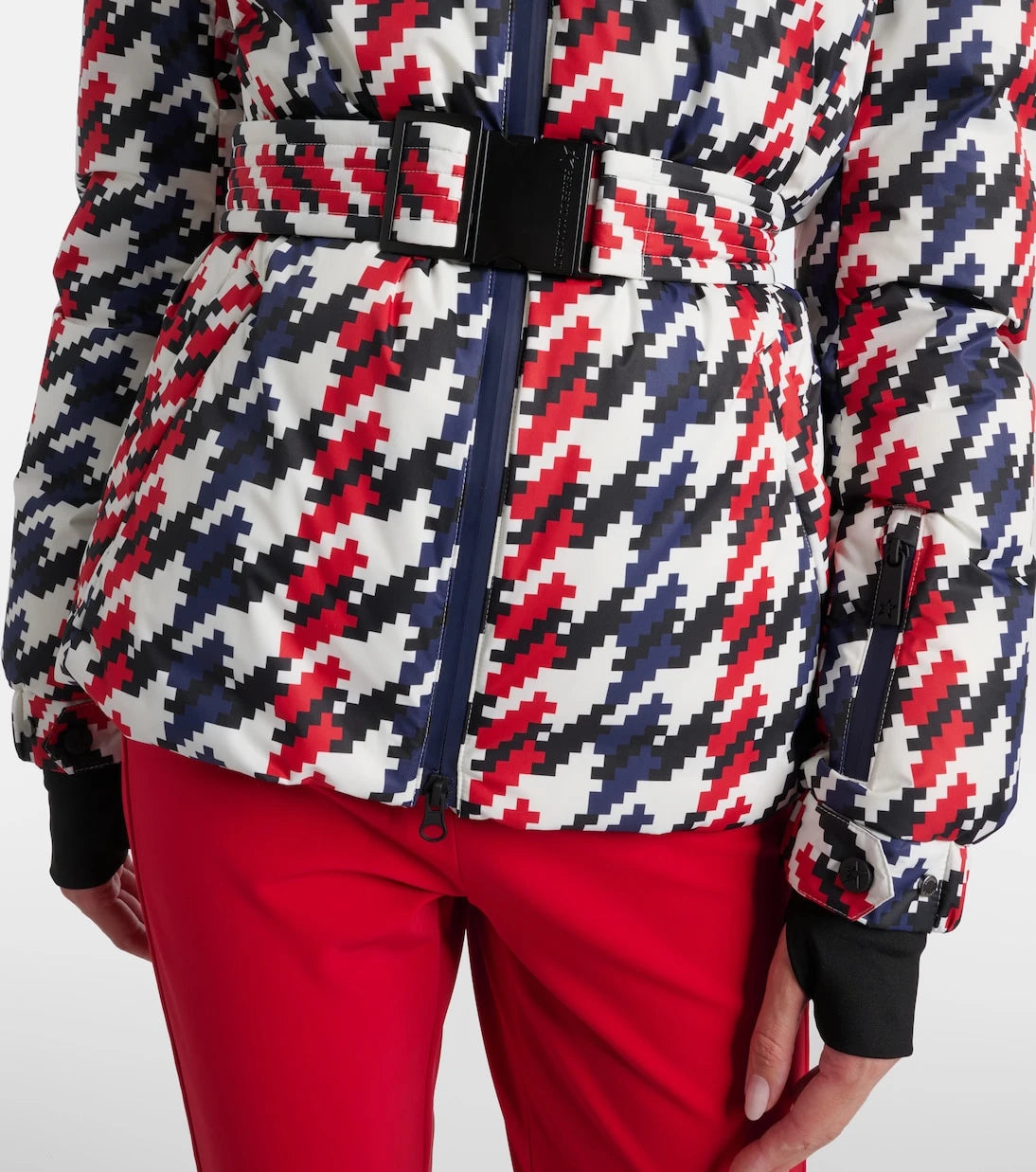 Perfect Moment - Candice houndstooth down ski jacket