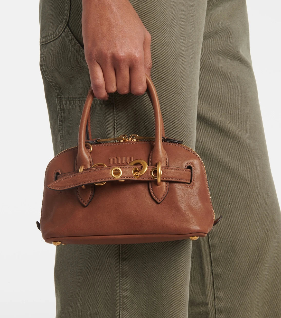Miu Miu - Aventure Mini leather tote bag