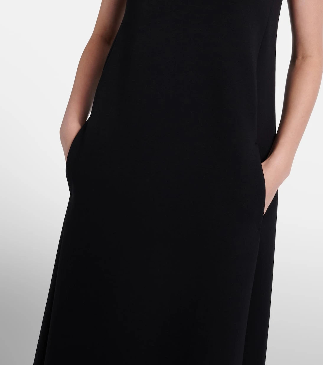'S Max Mara - فستان إيريمي ميدي من مزيج القطن الجيرسيه