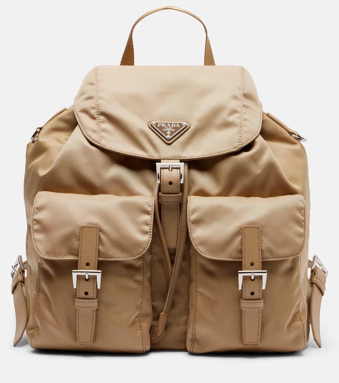 Prada - Re-Nylon leather-trimmed backpack