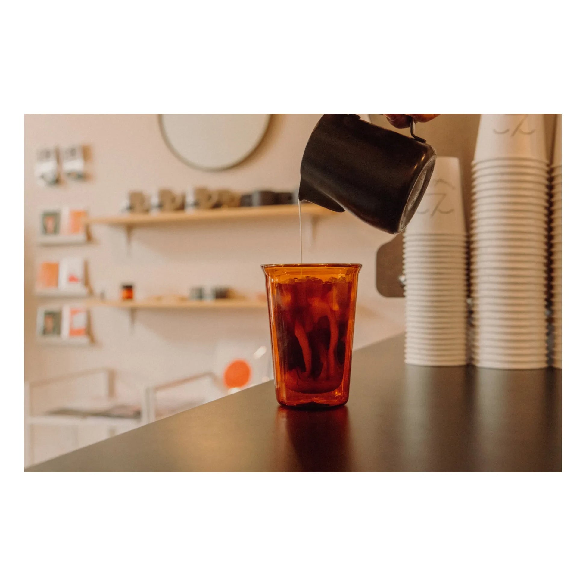 Kinto - Cast Single Wall Glass - 350 ml | Amber