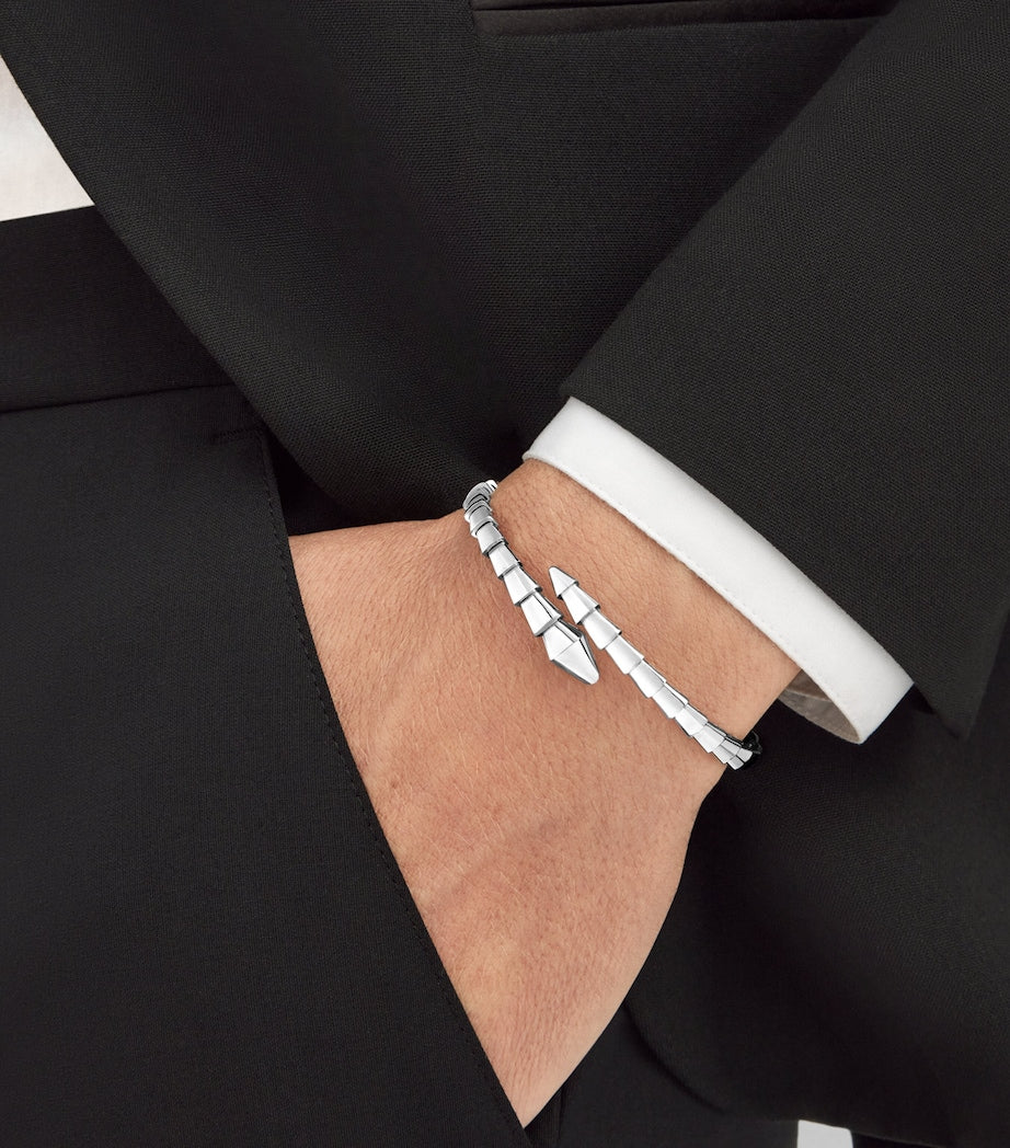 White Gold Serpenti Viper Bracelet