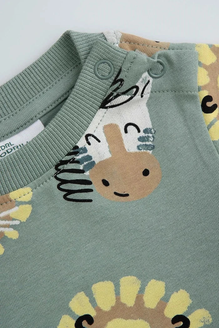 Coccodrillo bebek pamuk body