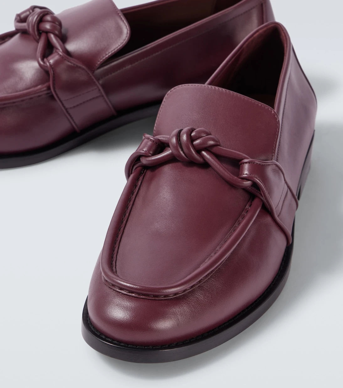 Bottega Veneta - Astaire Knot leather loafers
