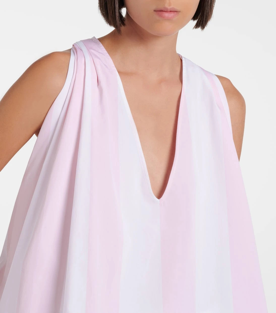 Jacquemus - Norma striped cotton poplin top