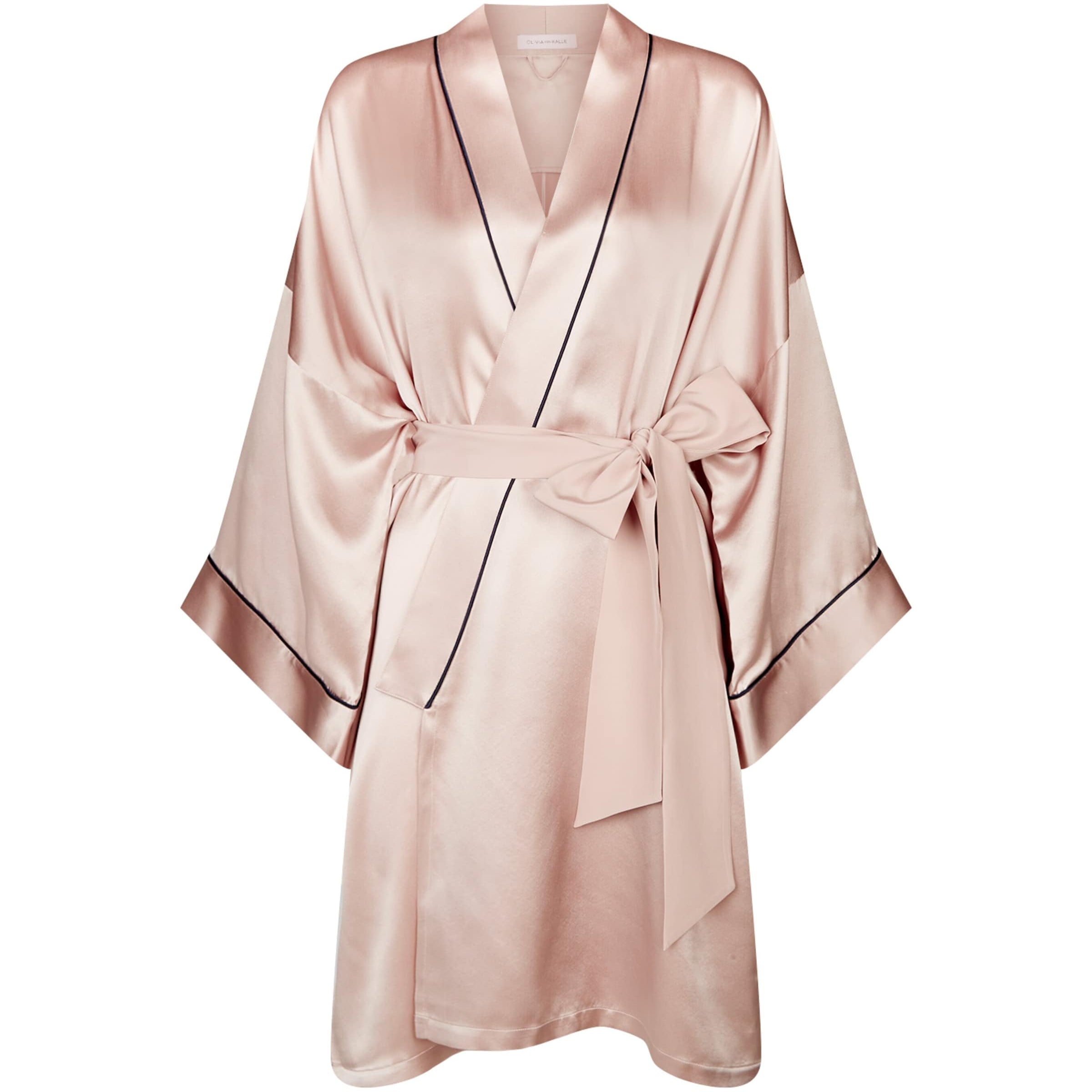 Olivia von Halle Pink Mimi Silk Robe