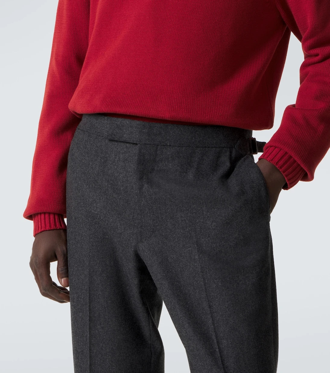 Thom Sweeney - Wool flannel slim pants