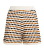 Multi Cotton-Blend Disco Shorts